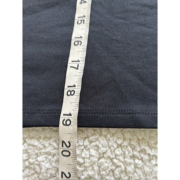 Madewell Funnel Neck Cropped Muscle Tee Black Size L - Picture 9 of 9